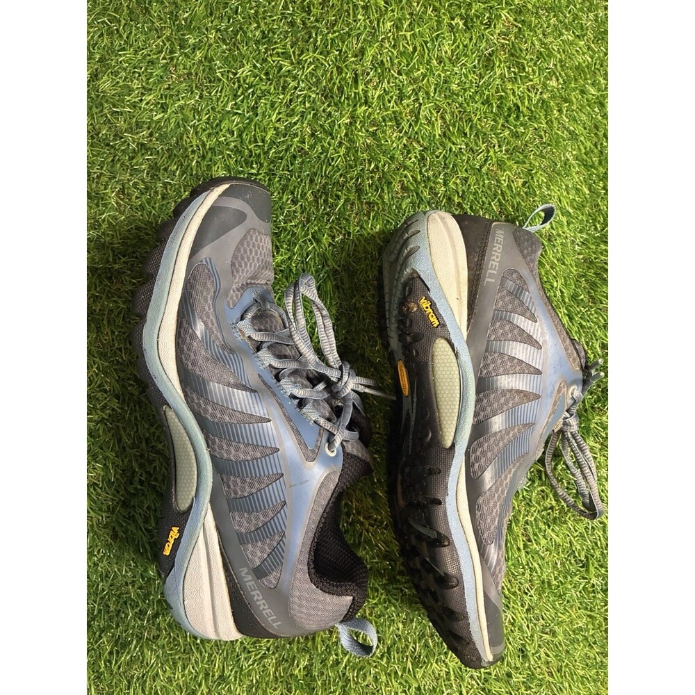Merrell Barefoot Trail Running Shoes Womens 7.5 Vibram Minimalist Gray